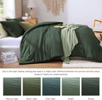 WRENSONGE Twin/Twin XL Comforter Set - 2 Pieces Deep Forest Comforter Prewashed Soft Lightweight for All Seasons,Fluffy Down Alternative Twin XL Comforter with 1 Pillow Sham