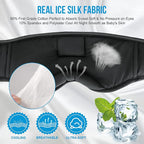 MUSICOZY Sleep Headphones, Bluetooth 5.4 Sleep Mask Headband Headphones Sleeping Eye Mask, Wireless Music Earbuds Earphones with HD Stereo Speakers for Side Sleepers, Cool Gadgets Unique Gift