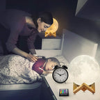 GDPETS Moon Lamp Moon Night Light,16 Colors Moon Light with Stand & Remote &Touch Control and USB Rechargeable Decorative Lamp for Girls Kids Christmas Party Gift（6 Inch