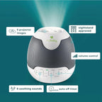 MyBaby Lullaby Sound Machine & Projector – Baby Sleep Machine Plays 6 Sounds & Lullabies, Projects Soothing Images - Auto-Off Timer, Adjustable Volume, Great for Baby Registry and Baby Shower Gifts