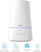 Pure Enrichment HUME Max - Easy Top-Fill Ultrasonic Cool Mist Humidifier, 3.7-L (1 Gallon) Water Tank, 3 Mist Settings, & Auto Shut-Off Timer - Ideal for Large Bedrooms, Nurseries & Dry Areas (White)