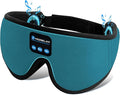 Sleep Mask with Bluetooth Headphones, 3D Sleep Mask Wireless Music Eye Mask for Sleeping Side/Back Sleepers Sleep Headphones Gift (Turquoise)