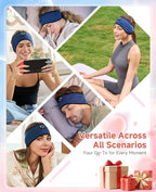 Perytong Sleep Headphones Bluetooth 5.4 Headband, Wireless Headphones Earbuds Earphones Sweatproof for Women Men Sports Workout Running Jogging Yoga Cool Gadgets Christmas Unique Gifts