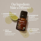 Cliganic Organic Lime Essential Oil for Hair, Skin, Aromatherapy - 100% Pure Natural Undiluted | Non-GMO Verified