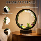 Runyangshi Forest Style Bedroom Night Light USB Port 3 Colours Dimming Mode Bedside Lamp Natural Clear Quartz Single Crystal Healing Crystal Night Lamp for Bedroom Office Home Decor Gift