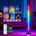 Corner Floor Lamp,RGB LED Corner Lamp, Transformable Floor Lamp with App and Remote Control,16 Million DIY Colors, Music Sync, Timer Setting for Living Rooms, Gaming Rooms, Bedrooms and Gaming Rooms