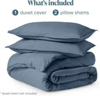 Bare Home Bedding Duvet Cover California King Size - Premium 1800 Super Soft Collection - Lightweight, Cooling - Soft Breathable Bedding Duvet Cover (Cal King, Bering Sea)