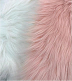 12 Inch Pink Square Faux Fur Rug, Small Product Photography Background, Perfect for Jewelry, Mini Bags, Nail Art, Small Vases and Other Desktop Photography (1pcs)