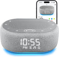 1Mii White Noise Sound Machine with Alarm Clock, Sound Machine for Sleep for Adults Baby, 30 Soothing Sounds, Smart App Controlled, Dimmable 7-Color Night Light, Sleeping Timer, 30 Volume Levels