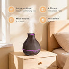 BZseed Aromatherapy Essential Oil Diffuser, 550ml Ultrasonic Fragrant Oil Large Room Humidifier, Diffusers for Home with Timer and Waterless Auto-Off, 7 Color LED Lights,Cool Mist Humidifiers
