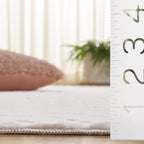 SAFAVIEH Washable Rug Faux Rabbit Fur Shag Collection - 6' Square, Ivory, Slip Resistant & Easy Cleaning, Ideal for Living Room, Bedroom, Kids Playroom, Nursery, Dining Space (FRF881A)