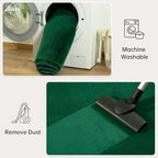 Andecor Shag Area Rug Fluffy Carpets, 5x7 Green Washable Living Room Bedroom Rugs, Soft Fuzzy Indoor Rugs for Dorm Boys Girls Kids Room Nursery Home Decorations