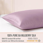 Bella Coterie Luxury Silk Pillowcase for Hair and Skin | 30 Momme | 100% Pure 6A Mulberry Silk | Super Soft | Perfectly Plush [Queen, Lilac]