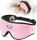 Sleep Headphones 3D Sleep Mask with Bluetooth 5.4 Headphones, Wireless Music Sleeping Eye Mask with Ultra-Thin HD Stereo Speakers for Side Sleepers, Adjustable Blackout & Noise Cancelling for Men