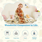 CuteKing Weighted Blanket - Weighted Blanket with Premium Glass Beads - Breathable Heavy Blanket for Comfortable Rest - Thick Blanket All Season(10lbs, 40"x60", Camping)