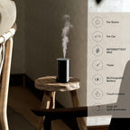 Airversa Waterless Essential Oil Diffuser Starter Kit with 4 x 10mL Hotel Scent Fragrance Oil, Battery Operated Mini Scent Air Machine Portable Diffuser for Home Car Office, AN8 Kit White