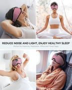 MUSICOZY Sleep Headphones, Bluetooth 5.4 Sleep Mask Headband Headphones Sleeping Eye Mask, Wireless Music Earbuds Earphones with HD Stereo Speakers for Side Sleepers, Cool Gadgets Unique Gift