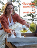 YnM Cotton Weighted Blanket, Handmade Chunky Knitted Design, Soft and Cozy, Temperature Regulating and Breathable, Machine Washable Throw for Sleep or Home Decor (Beige, 80x84 Inch, 35lbs)