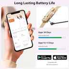Activity Tracker for Women, Health and Fitness Wearable with 24/7 HRV/Blood Pressure/Heart Rate/SPO₂/Sleep Monitor and 35 Sports Modes, Menstrual Cycle Insights IP68 iOS Android