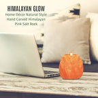 Himalayan Glow Hand Carved Himalayan Salt Candle Holders, Home Decor Item great as a Night light