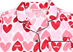 QPANCY Kids Satin Pajamas Sets Baby Boy Girl Button-Down Silk Sleepwear 2 Piece Short Sleeve Loungewear Clothes Set