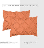 Elegant Comfort 8-Piece Pinch Pleated Comforter Set - All Season Complete Bed in a Bag, Includes 4pc Smart Sheet Set, Bed Skirt, Comforter, Matching Pillowcases and Shams, Full/Queen, Coral