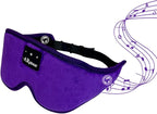 Bluetooth Music Eye Mask Wireless Bluetooth Speaker with Crystal Clear Stereo Cradle Sound, Suitable for Relaxing, Sleeping, and Resting. (Purple)