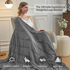 Weighted Blanket for Adults 20lbs, 60"x80", Queen Size Cooling Heavy Throw Blanket for 130-220lbs, Microfiber Soft Thick Big Blankets Weighted Comforter Breathable Gift for Sleeping, Grey