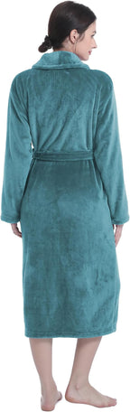 Plush Soft Robes for Women, Premium Fleece Womens Robe Cozy Warm Bathrobe