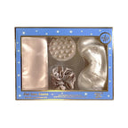 Holler And Glow Bedtime Basics Accessories Valentine's Day Set, Limited Edition, Sleep Eye Mask, Silk Scrunchie, Hair Growth Scalp Massager, Satin Pillowcase, Beauty Sleep For Women, 4 Piece Gift Set