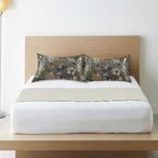 Camo Satin Pillowcase for Hair and Skin, Real Tree Camouflage Pattern Silk Pillow Case with Envelope Closure, King Size 20x40 inches, 1 PC