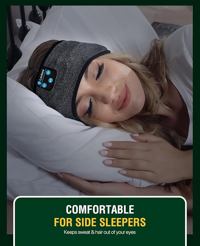 Sleep Headphones, Sleeping Headphones | Bluetooth Headband Earphones, Comfy Side Sleeping Earbuds with High Definition Stereo Speakers, Electronics, for Men Women