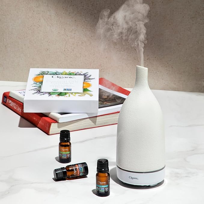 Cliganic USDA Organic Lemongrass Essential Oil - 100% Pure Natural Undiluted, for Aromatherapy Diffuser | Non-GMO Verified