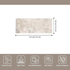 2x5 Washable Kitchen Rug Runner – Non-Slip Abstract Modern Neutral Small Rug for Bathroom, Hallway, Bedroom, Laundry Room, Entryway – Soft Low-Pile Thin with Rubber Backing (Beige Grey, 2x5)