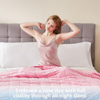 L'AGRATY Weighted Blanket - 36"x48" 5lbs Minky Dots Heavy Blanket with Glass Beads Soft Breathable for All-Season Summer Fall Winter Thick Comfort for Sleeping