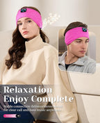 Perytong Sleep Headphones Bluetooth Headband Sleeping Headphones Wireless Sleep Headband with Comfortable Earbuds for Side Sleepers, Sleeping Eye Mask for Women Men Workout Running