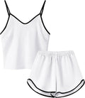 Girls & Women Silk Pajamas Set Satin Camisole Sleepwear 2 Piece Pjs, 3 Years - Women XXL