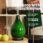 Porseme 280ml Essential Oil Diffuser Glass Color Changing Aroma Air Diffusers Aromatherapy Ultrasonic Cool Mist Humidifier 7 Running Hours Waterless Auto-Off for Sleeping Yoga Office Spa(Hulk Green)