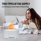 Aroma Diffuser with Bluetooth Speaker, 5-in-1 Essential Oil Diffuser Flickering Flame, 400mL Humidifier LED Clock Remote, Quiet for Bedroom Home Office Auto Shut-Off Gift (Black)