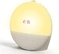 Sunrise Alarm Clock Wake Up Light, White Noise Machine Sleep Aid with 8 Soothing Sounds, Bluetooth Speaker & 10 Color RGB Atmosphere Lights, Dual Alarms, Dimmable Natural Light for Bedroom