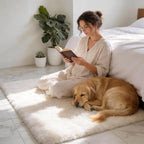 Shag White Rug, Rugs for Bedroom Living Room, 4x6 Ultra Soft Fluffy Area Rugs for Bedside, Kids Girls Room, Nursery, Playroom, Easy Clean, Indoor Carpet for Living Room, Modern Carpet Décor