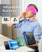 Perytong Sleep Headphones Bluetooth Headband Sleeping Headphones Wireless Sleep Headband with Comfortable Earbuds for Side Sleepers, Sleeping Eye Mask for Women Men Workout Running
