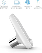 Pure Enrichment Wave Premium Sleep Sound Machine with USB Charger - Seamless Looping with 6 Soothing All-Natural Sounds, & Auto-Off Timer - Easily Portable for Travel (White) Patented Design