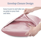 BEDELITE Satin Pillowcase for Hair and Skin, Super Soft and Cooling Similar to Silk Pillow Cases 2 Pack with Envelope Closure, Gift for Women Men(20"x30" Queen Size, Nostalgia)
