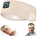 Sleep Headphones Bluetooth 5.4 Headband, Wireless Sleep Headphones with Ultra-Thin Stereo Speakers for Side Sleepers, Sports Headband Music Earphones Eye Mask for Nap Jogging Running Workout Air