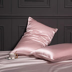 Oeko-TEX Certified Pink Silk Pillowcase for Sleeping Women Made in USA, 22 Momme Real Mulberry Silk Pillow Cases with Zipper, 6A Grade 100% Organic, Beauty Boost, 1 Pc 20"x26" (Standard, Pink)