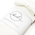 BWD Baby Swaddle Blanket – Ultra-Soft 70% Bamboo Viscose & 30% Organic Cotton Muslin – Lightweight, Breathable, Stretchy – Newborn Essential 47" (White)