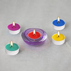 50 Pack Unscented Assorted Colors Tealights Candle - 4+Hour Clean-Burning Votive Smokeless Tea Lights for Home Decor, Rituals, Shabbat & Anniversaries & Relaxation.