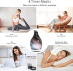 Essential Oil Diffuser 120ML Glass Aromatherapy Diffuser with 4 Timer Settings & 7 Color Changing Lights, Auto Shut-Off, Ultra Quiet Oil Diffuser for Home, Office, Yoga, Spa and Sleeping