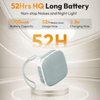 Portable Sound Machine for Travel, White Noise Sound Machine for Sleeping with Night Light, 20 Quality Non-looping Sounds, Headphone Jack, Memory, Timer for Adults,Hotel(Green)